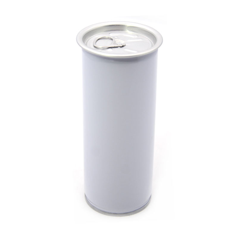 圆柱形白色易拉罐